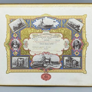 Amalgamated Engineering Union 32 years Of Service Certificate.