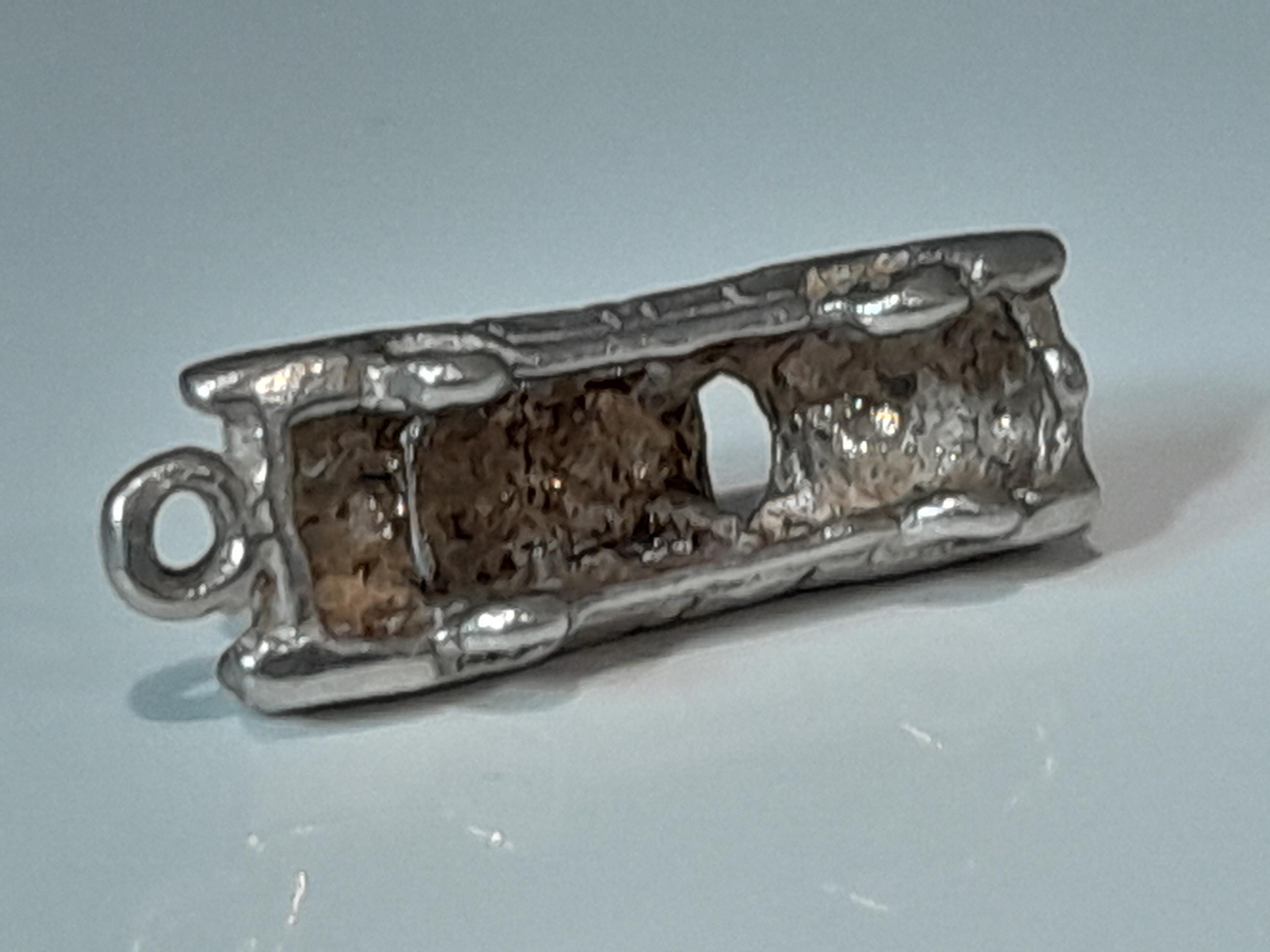 Charm Bracelet Vintage - Voiture Antique Ouvrant - Argent Sterling 925 - 6,1 G, 2,4 Cm - Occasion