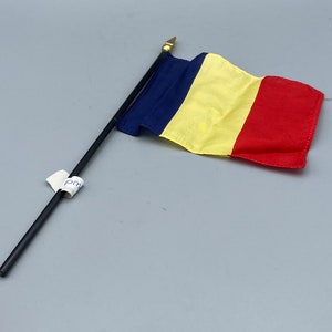 Romania Vintage Decorative Flag, Length 27cm
