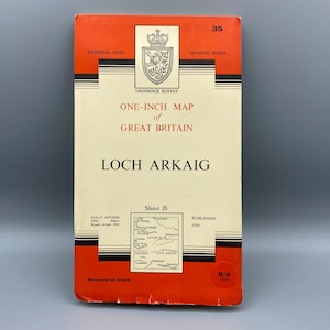 Ordnance Survey, One Inch Map of Great Britain, Loch Arkaig 1956
