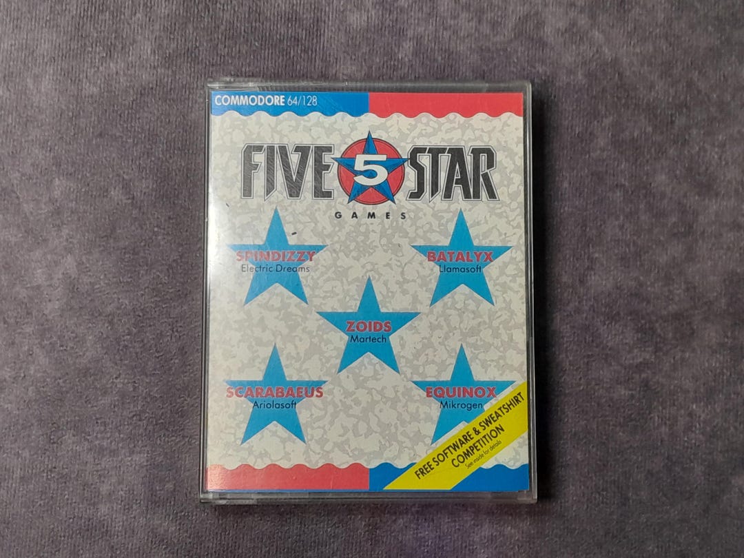 Commodore 64 Five 5 Star Games by Llamasoft Software, Retro Gaming ...