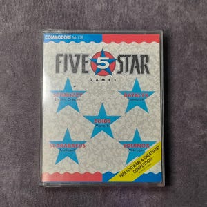 Commodore 64 Five 5 Star Games by Llamasoft Software, Retro Gaming, 1980&#39;s Video Game - Working