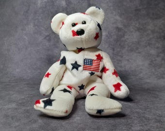 Vintage Ty Beanie Baby Teddybär, Glory der Bär, 1994, Beanie Baby Spielzeug, ohne Etiketten