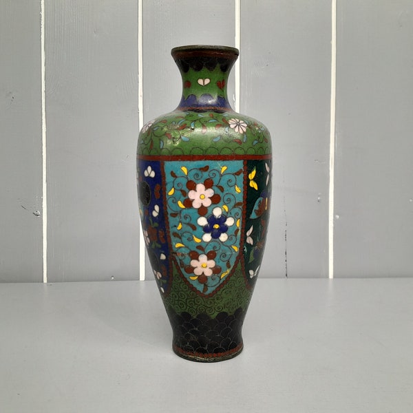 19ème Siècle, Vase Chinois Cloisonné, Endommagé