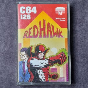 Commodore 64 Game Red Hawk by Richard by Melbourne House, Retro Gaming, 1980&#39;s Video Game - Working