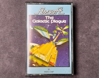 Amstrad Game The Galactic Plague by Amsoft, Retro Gaming, 1980's Video Game - Working