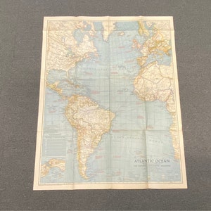 El mapa geográfico nacional del océano Atlántico