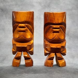 ハワイ製 ミロウッド ティキ像 木彫り 置物 Milo wood hawaii - Etsy 日本