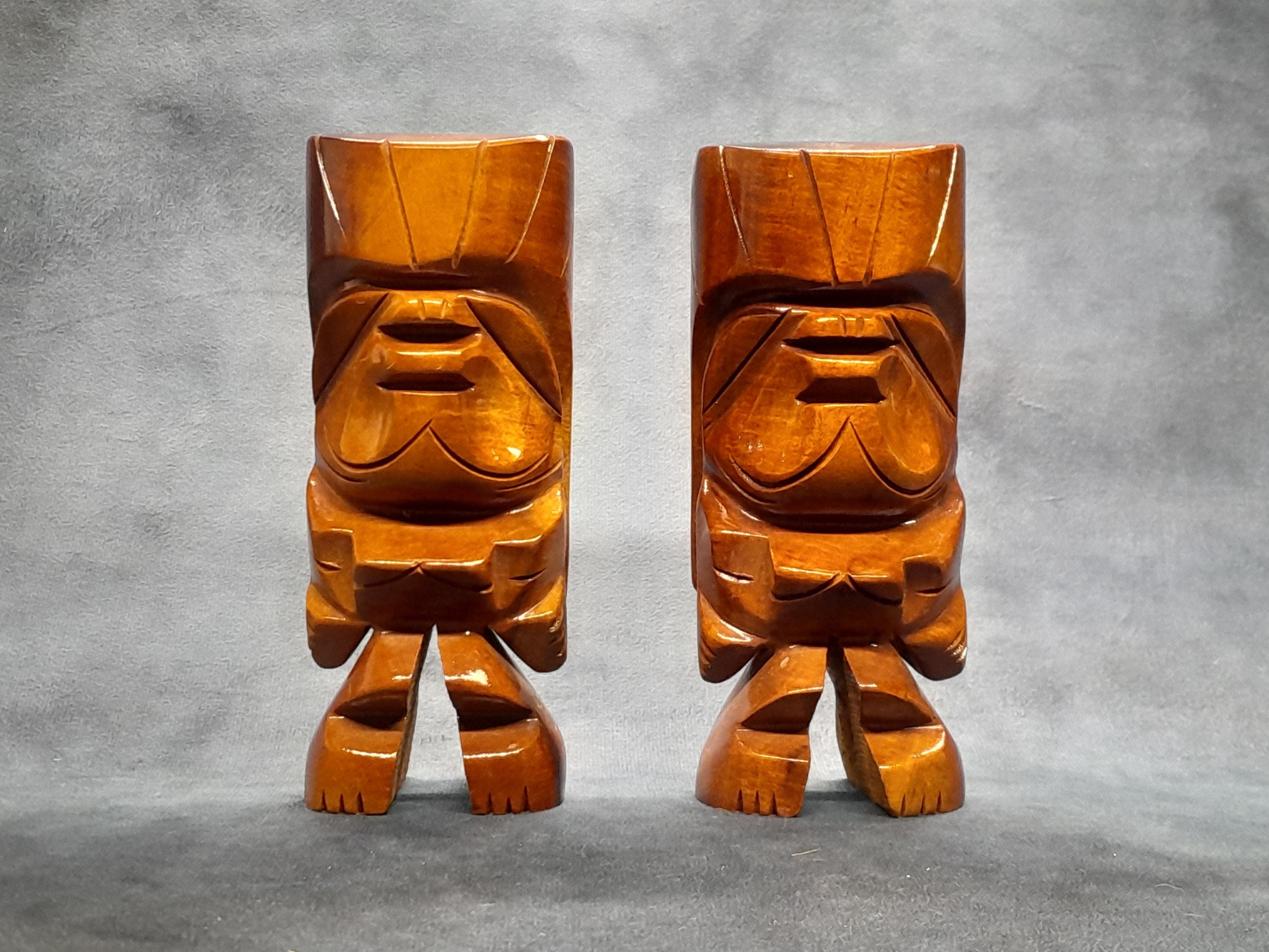 ハワイ製 ミロウッド ティキ像 木彫り 置物 Milo wood hawaii - Etsy 日本