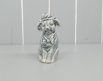 Vintage Keramik Grisfigur, Blå - 10,2 cm