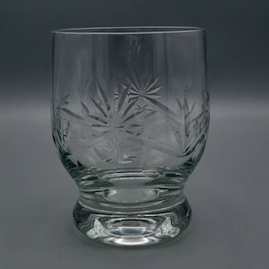 Cut Crystal Vase, Vintage Glass Vase - 13.5cm