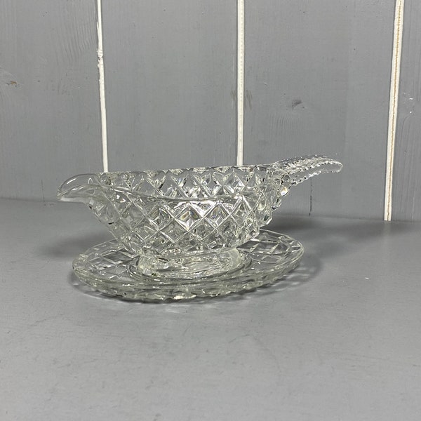 Glass Gravy Boat Etsy