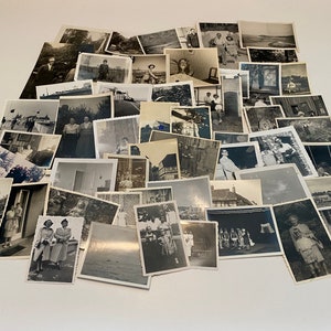 Lot of 50 Assorted Random Photographs Black & White, Sepia, Vintage Photos