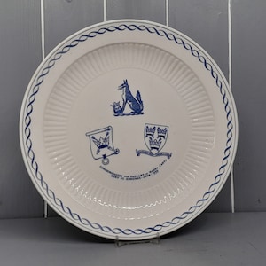 WM Adams and Sons England, Langhams China shop Bury St Edmunds, Blue and White, Ceramic Plate