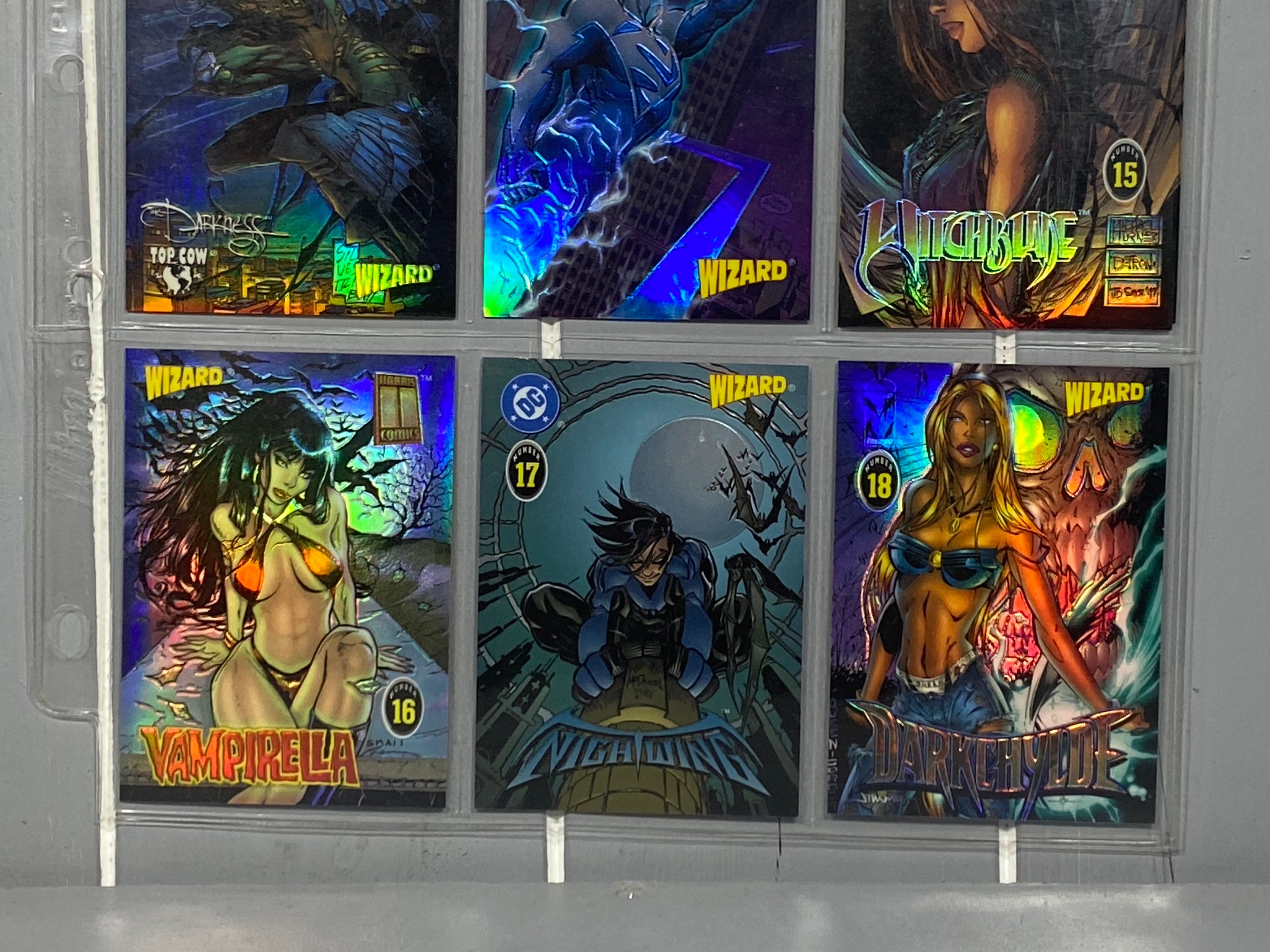 Collection of 90s Marvel Wizard Trading Cards, Plus Sealed Captain