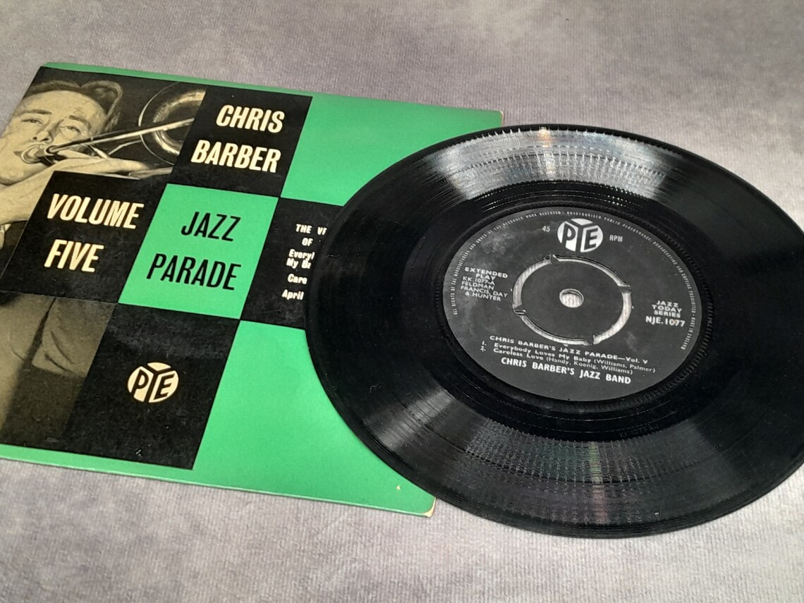 Chris Barber - Jazz Parade, Volume Five - Vintage LP 7 Inch Records, Vinyl, foto 3 di 5