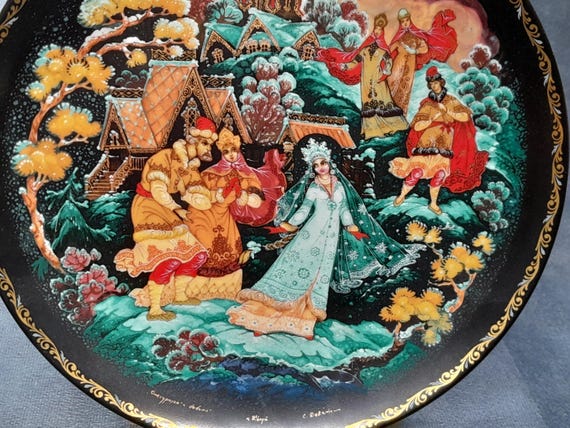 Vintage 1990 Russian Fairytales - the Snowmaiden and Her Parents