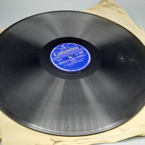 Vintage Gramaphone 78, Lp Record 12 Inch - Columbia - Symphony no 8 in B minor (1&6) (unfinished) The Philharmonia Orchestra by Paul Kletzki