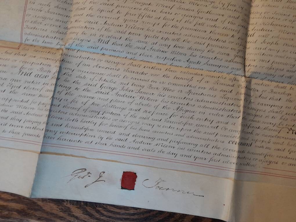 Victorian Contract Writing Examples Victorian Indenture, Antique Beautifully Hand Written Contract on ...