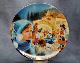 リモージュのディスプレイプレート、フランスのクリスマス