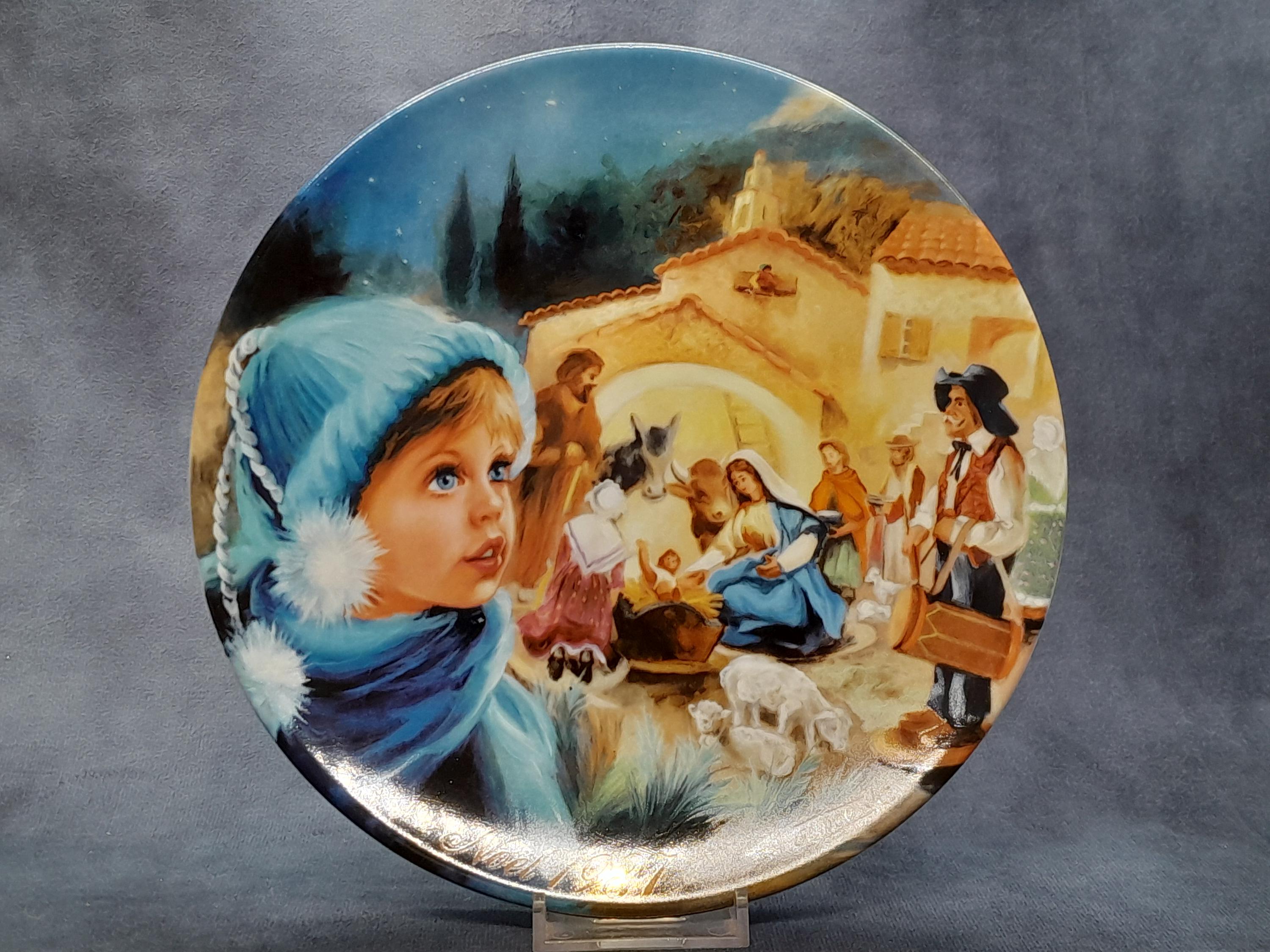 リモージュのディスプレイプレート、フランスのクリスマス