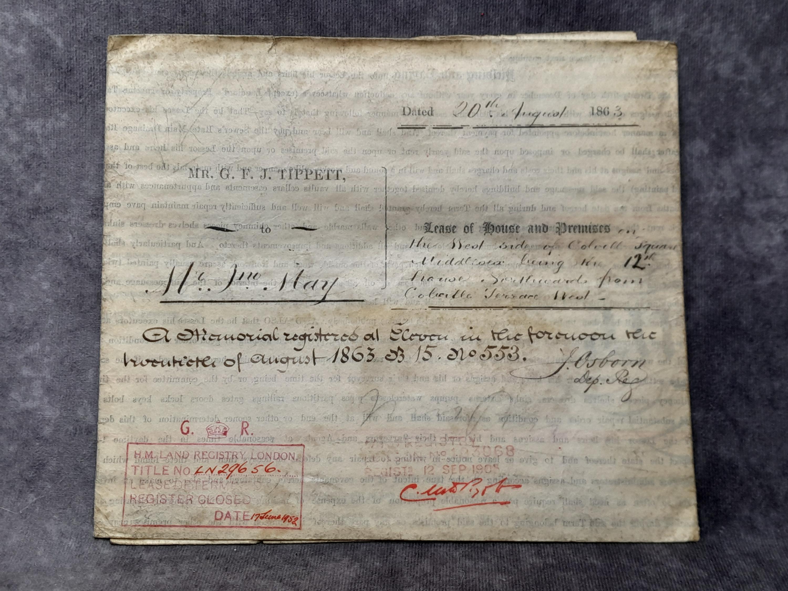 Victorian Contract Writing Examples Victorian Indenture, Antique Beautifully Hand Written Contract on ...