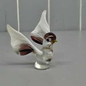 Miniature Glass Animal, Glass Bird - 5.5cm