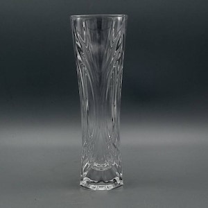 Crystal Vase, 17cm, Vintage Quality Clear Crystal Vase