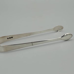 Georgian Sterling Silver Sugar Tongs by William Bateman early 1800&#39;s Full Engish Assay Mark