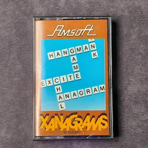 Amstrad Game Xanagrams by Amsoft, Retro Gaming, 1980&#39;s Video Game - Working