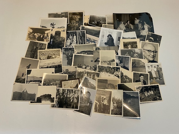 Lot of 50 Assorted Random Photographs Black & White, Sepia, Vintage Photos