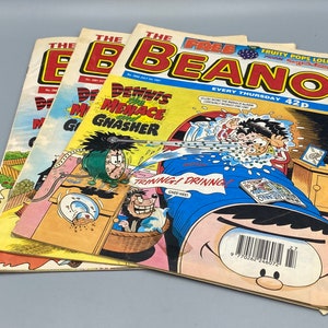 July, October and November 1997 Beano Denise the Menace and Gnasher comic.