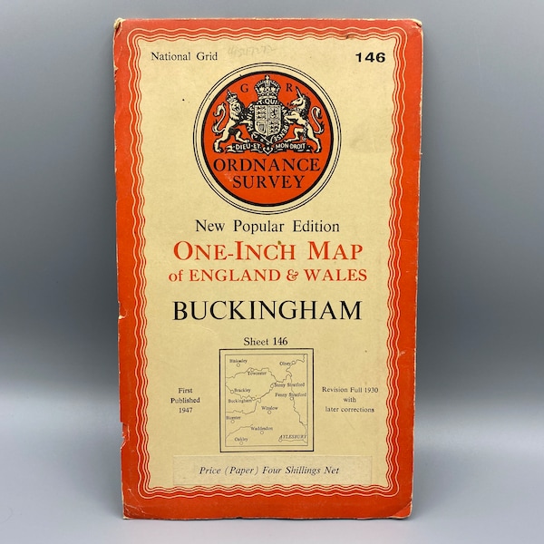 Ordnance Survey, One Inch Map of England and Wales, Buckingham 1947