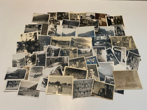 Lot of 50 Assorted Random Photographs Black & White, Sepia, Vintage Photos