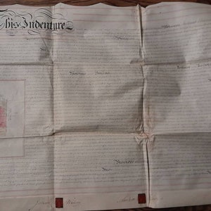 Viktorianisches Bild, Antik Schön handgeschrieben Vertrag, 26. Oktober 1837