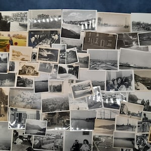 100 Assorted Vintage Photographs, Black and White / Sepia Mixed Subject, Old Photography Bundle Joblot