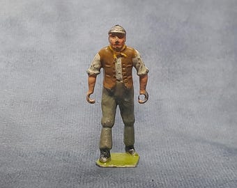 Bf Plomb Creux - Personnages De La Ferme / Figurine Fermiere No Quiralu