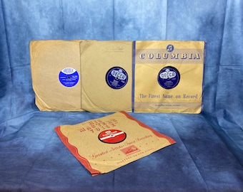 10インチレコード「78s」4枚セット、ビンテージレコード詰め合わせ
