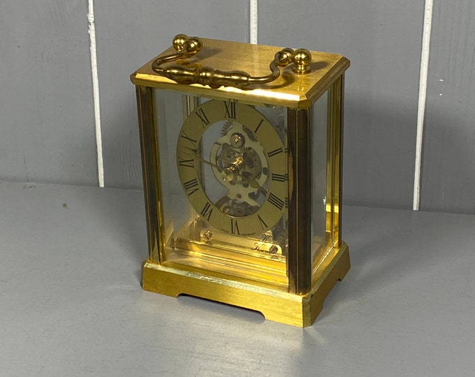 Mantle Carriage Clock, Kundo West Germany Battery Operated, Vintage