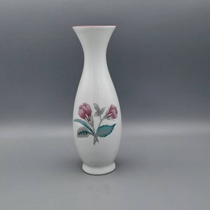 Porcelain Bud Vase, Made In Brazil, 19cm