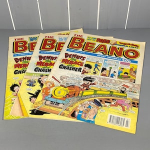February 10th, February 17th and March 16th 1996 Beano Dennis the Menace and Gnasher comic.