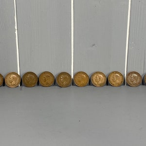 10 Circulated King George VI Half Penny Coins 1941 - 1952