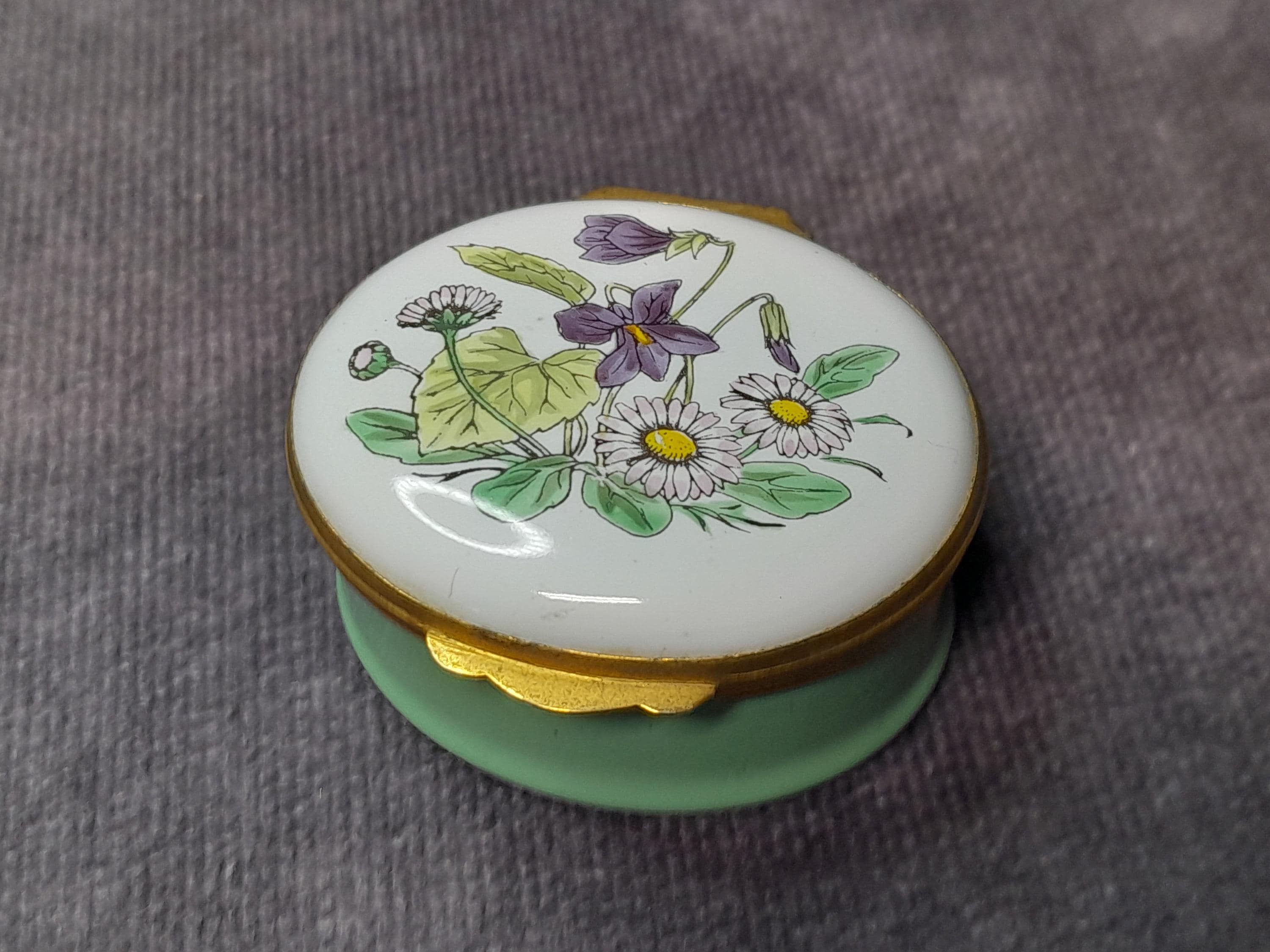 Crummles エナメル ピルケース ボンボニエール 小物入れ イングランド Crummles エナメル ピルケース ボンボニエール 小物入れ