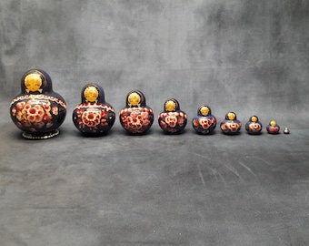 Matroschka Russische Nesting-Puppen - 7-teiliges Set Handbemalter Holzfiguren Zur Dekoration