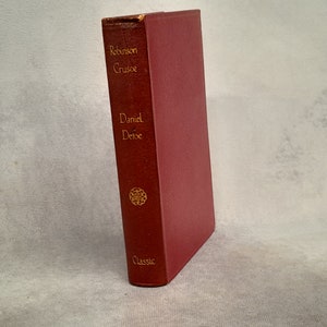 Robinson Crusoe by Daniel Defoe, Antique Hardback Book 1900s