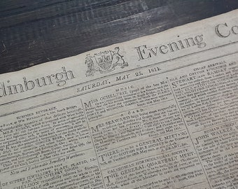The Edinburgh Evening Courant, periódico de más de 200 años, 25 de mayo de 1811