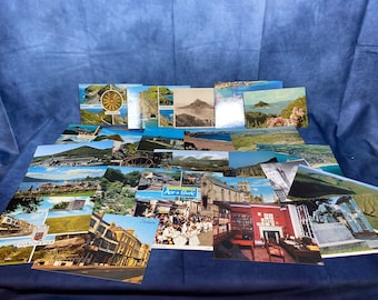 50 Assorted Vintage Postcards, Old Postard Collection