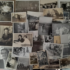 Collection of 50 Assorted Vintage Photographs, Old Black and White / Sepia Photographs, Unique Photo Bundle