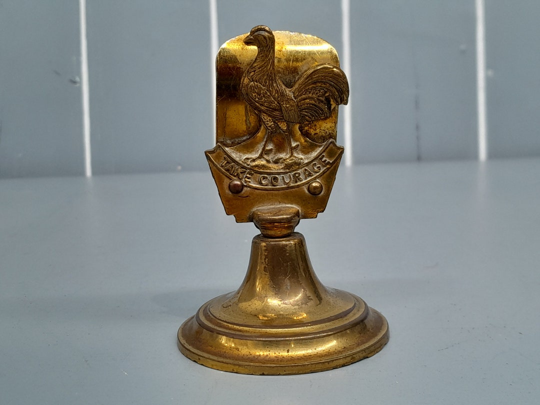 Vintage Brass Menu Holder Cockerell Take Coura Vintage Pub / Etsy