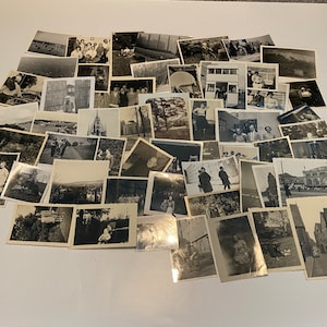 Lot of 50 Assorted Random Photographs Black & White, Sepia, Vintage Photos